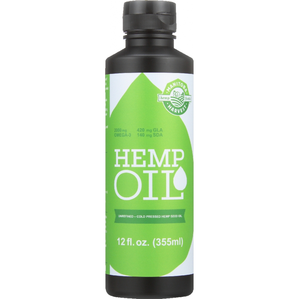 Natural Cold Pressed Hemp Oil - 12 oz