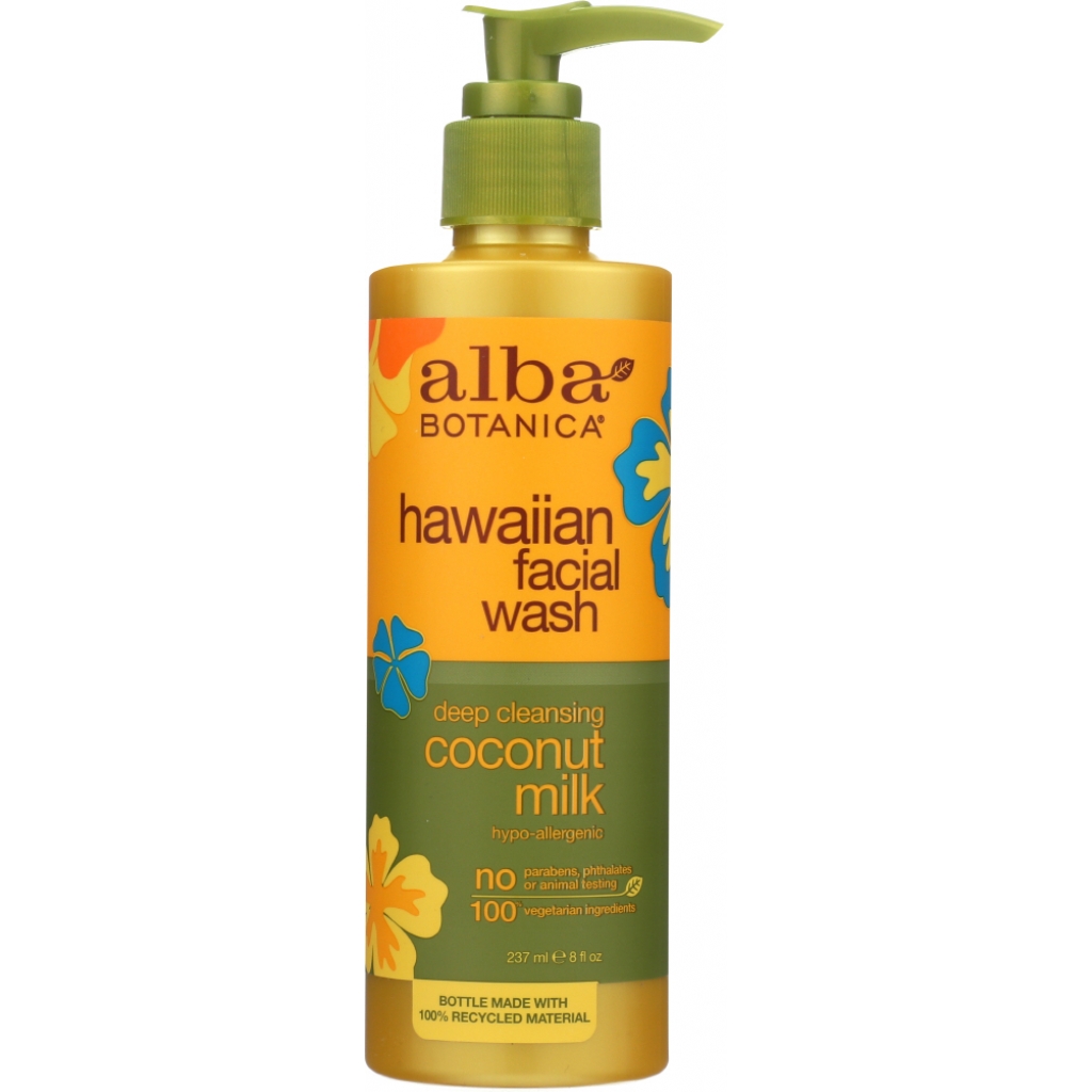 Hawaiian Coconut Milk Facial Wash, 8 oz