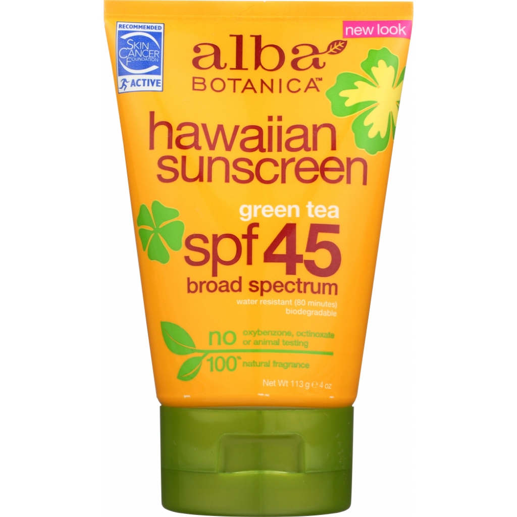 Hawaiian Natural Green Tea SPF 45 Sunscreen