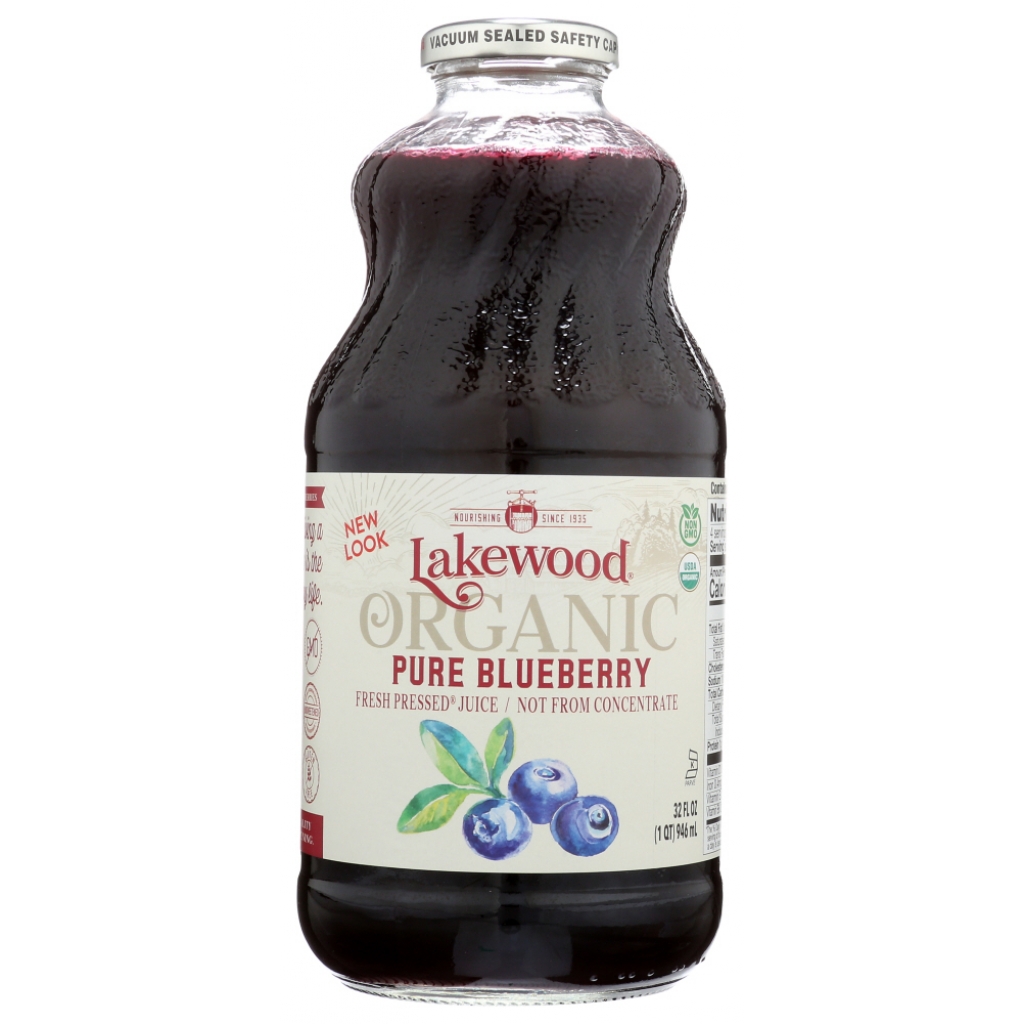 Organic Fresh Pressed Pure Blueberry Juice