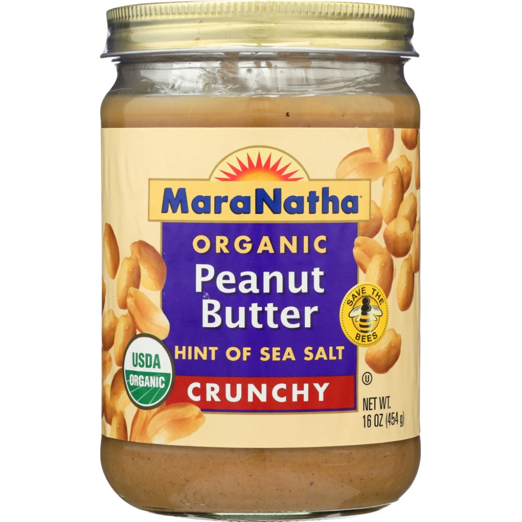 Crunchy Organic Peanut Butter with Sea Salt