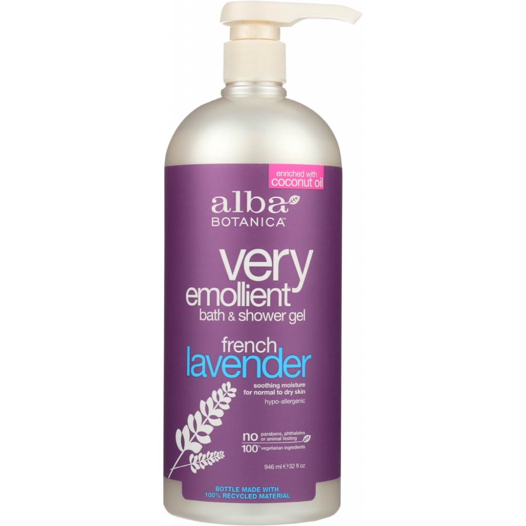 Very Emollient Bath & Shower Gel - French Lavender - 32 oz