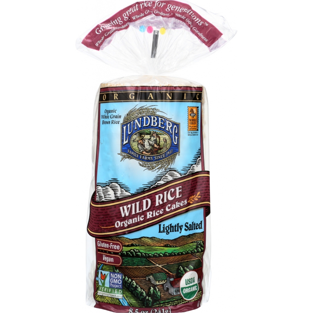 Organic Wild Rice Cakes, 8.5 oz