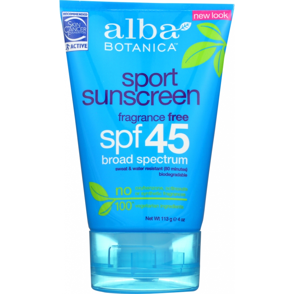 Natural SPF 45 Sport Sunscreen - 4 oz