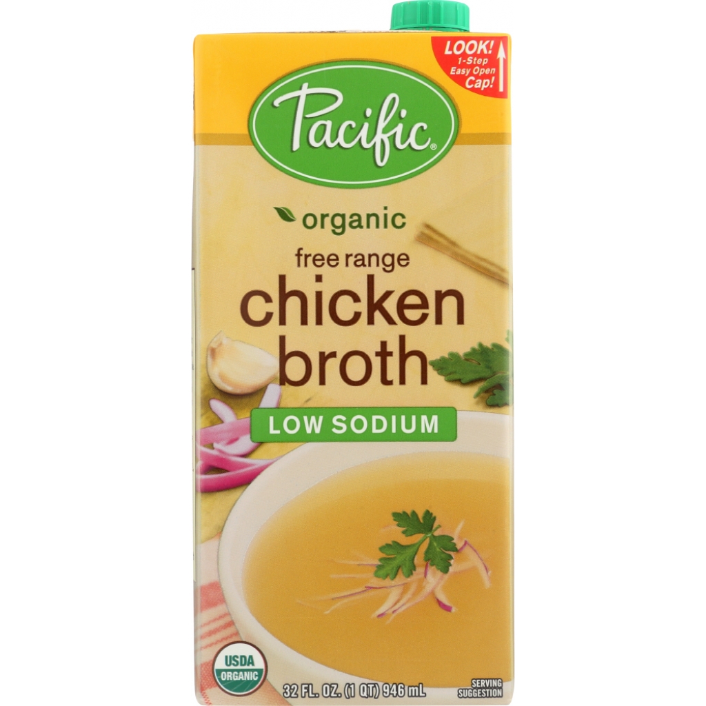 Organic Free Range Low Sodium Chicken Broth, 32 oz