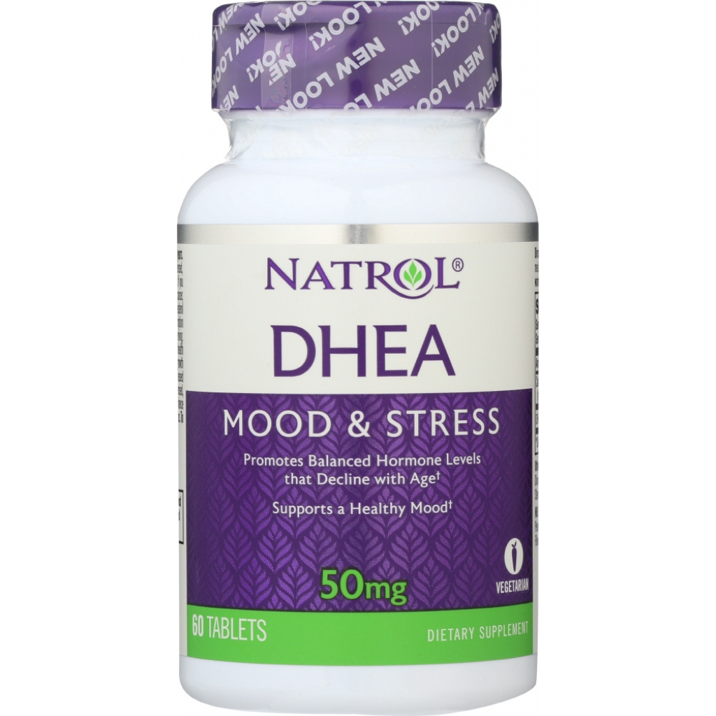 DHEA Hormone Supplement, 50 mg, 60 Tablets