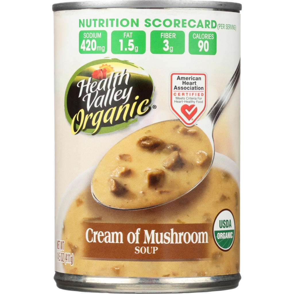 Organic Cream of Mushroom Soup