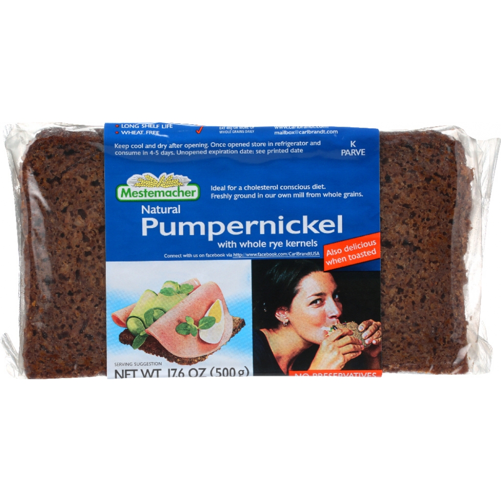 Dark & Dense Pumpernickel Bread