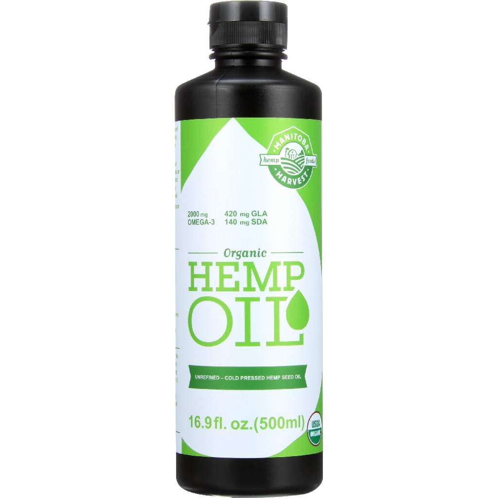 Organic Cold Pressed Hemp Seed Oil, 16.9 oz