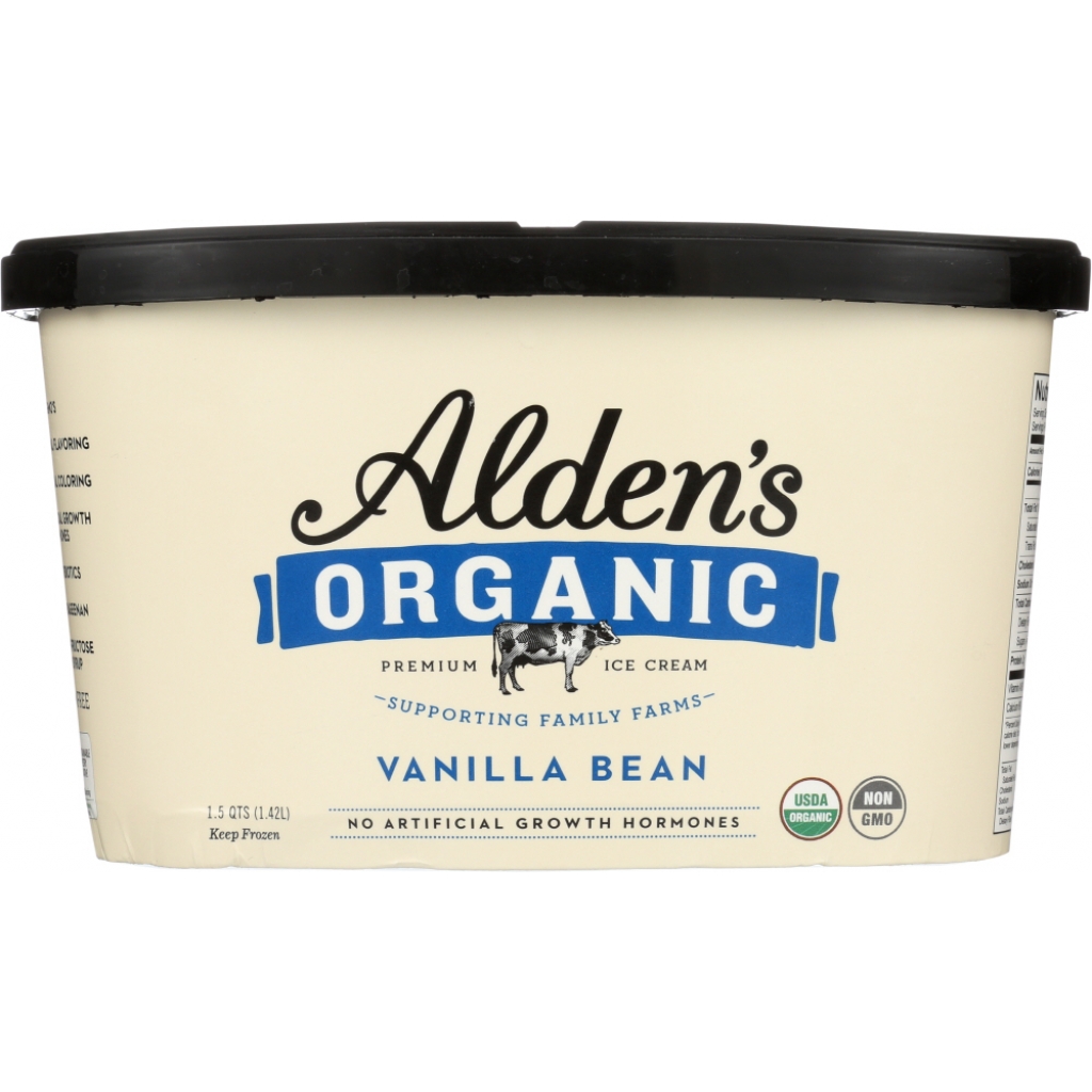 Organic Vanilla Bean Ice Cream, 48 oz