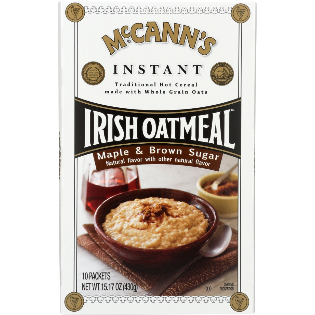 Instant Maple and Brown Sugar Irish Oatmeal - Traditional Breakfast Delight