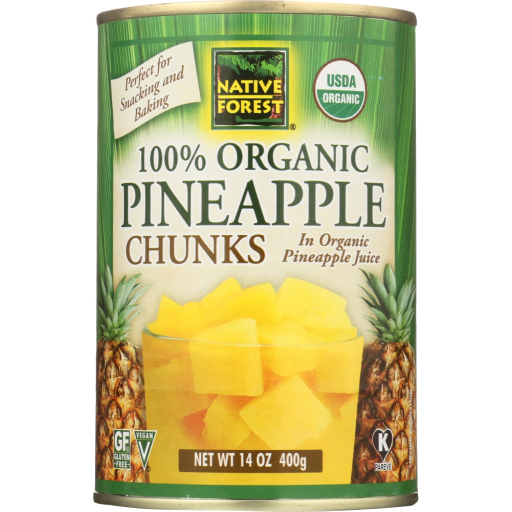 Native Forest Organic Pineapple Chunks - 14 OZ