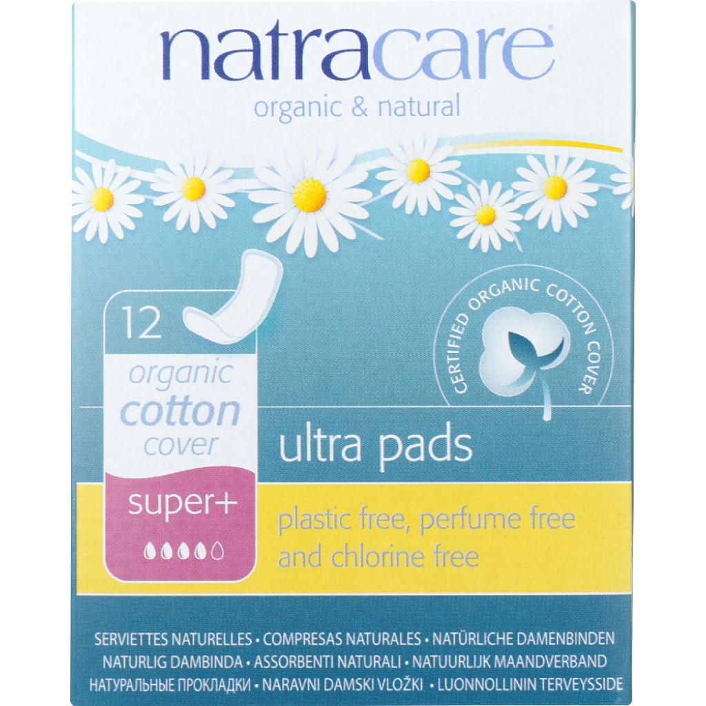 Natracare Ultra Super Plus Pads, 12 Count