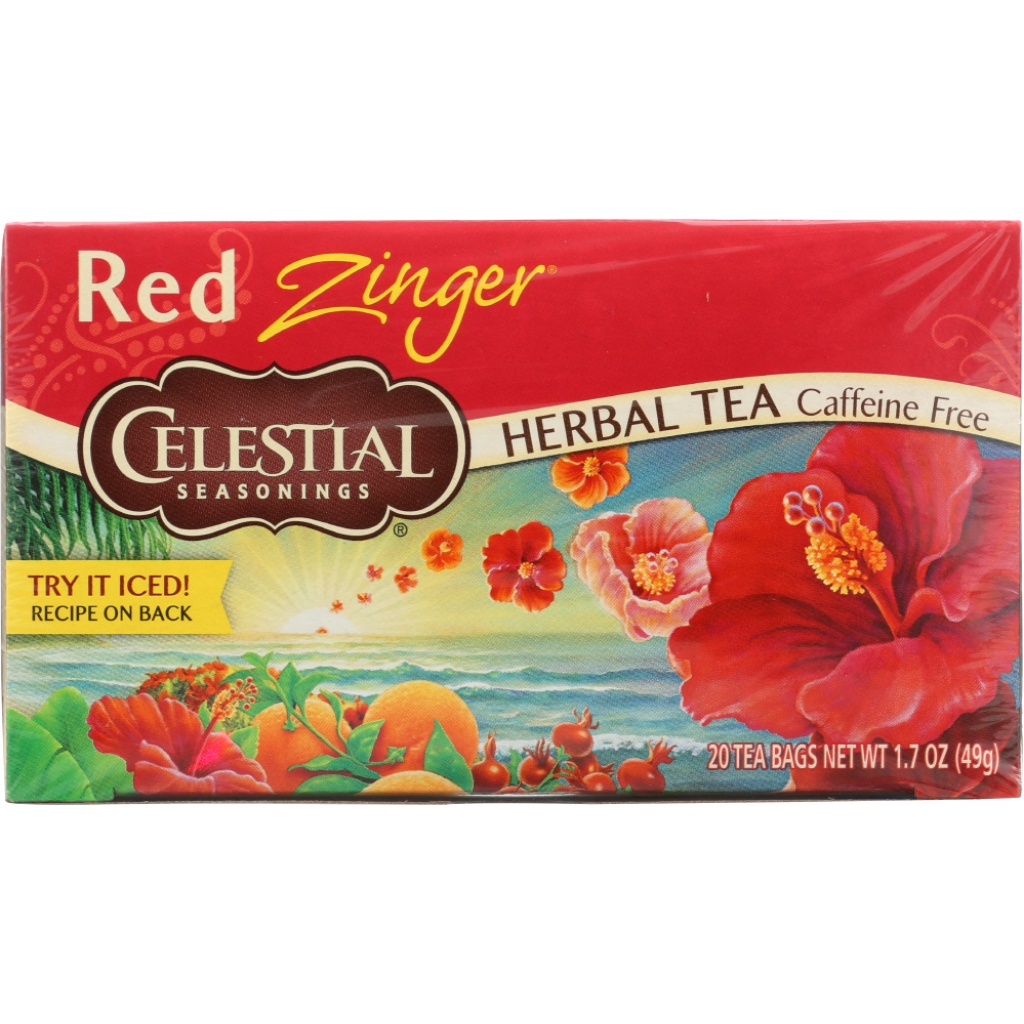 Caffeine-Free Red Zinger Herbal Tea - 20 Bags