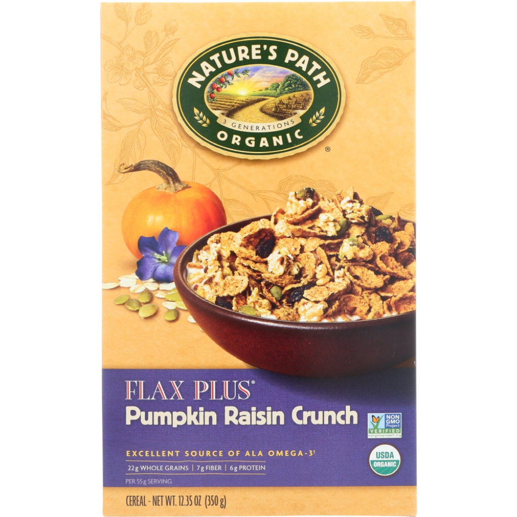 Flax Plus Pumpkin Raisin Crunch Cereal