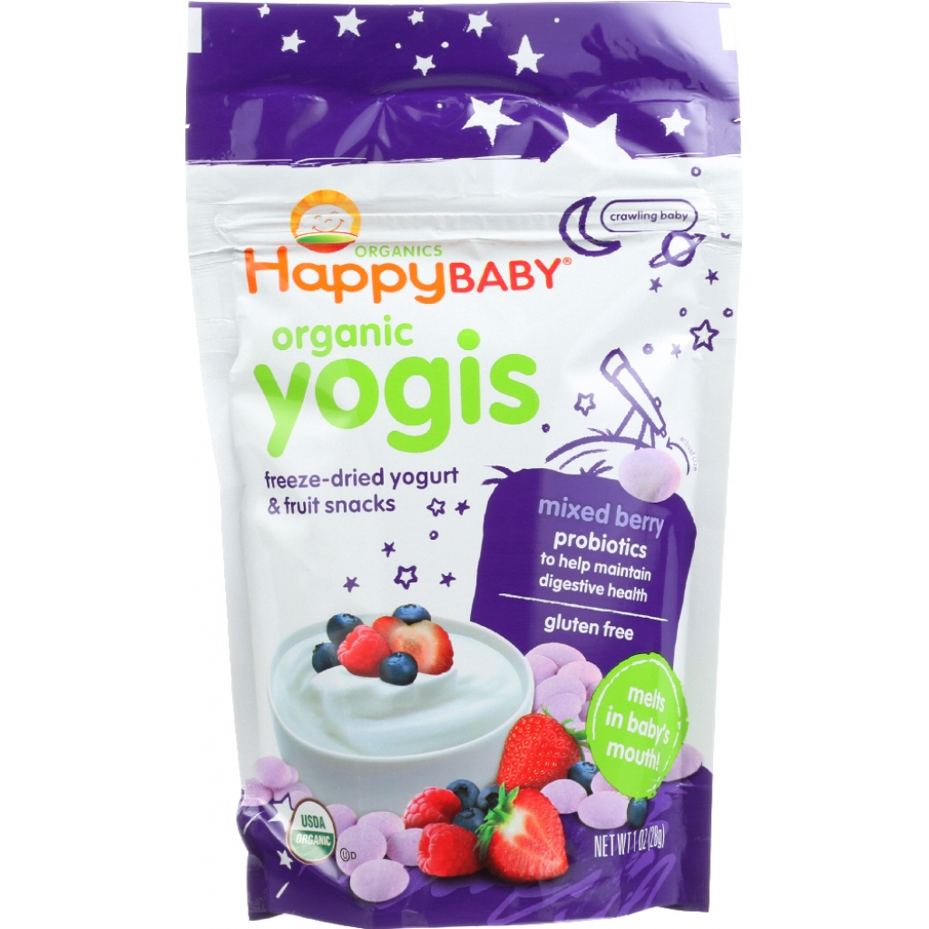 Organic Yogis Yogurt and Fruit Snacks Mixed Berry - 1 oz