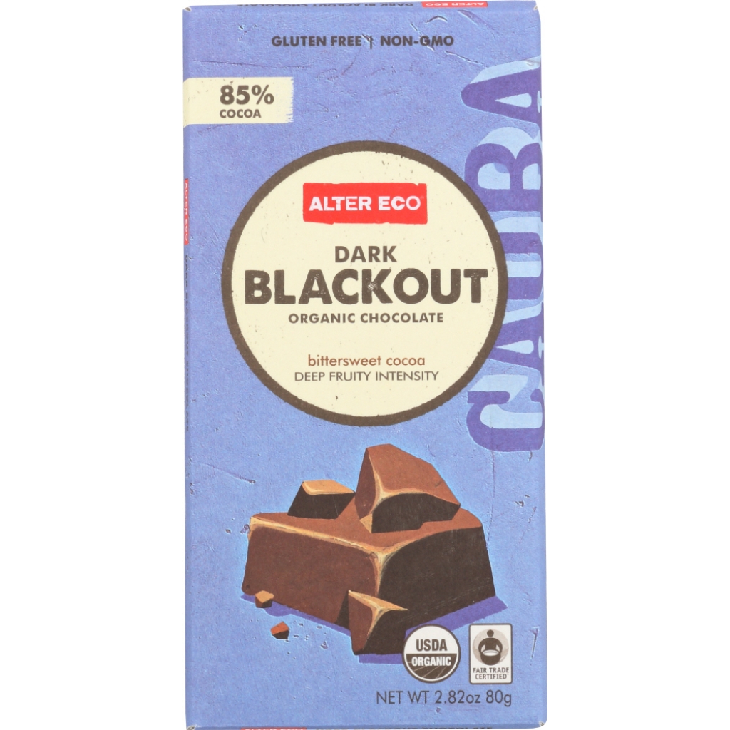 Organic Dark Chocolate Blackout Bar - 2.82 oz