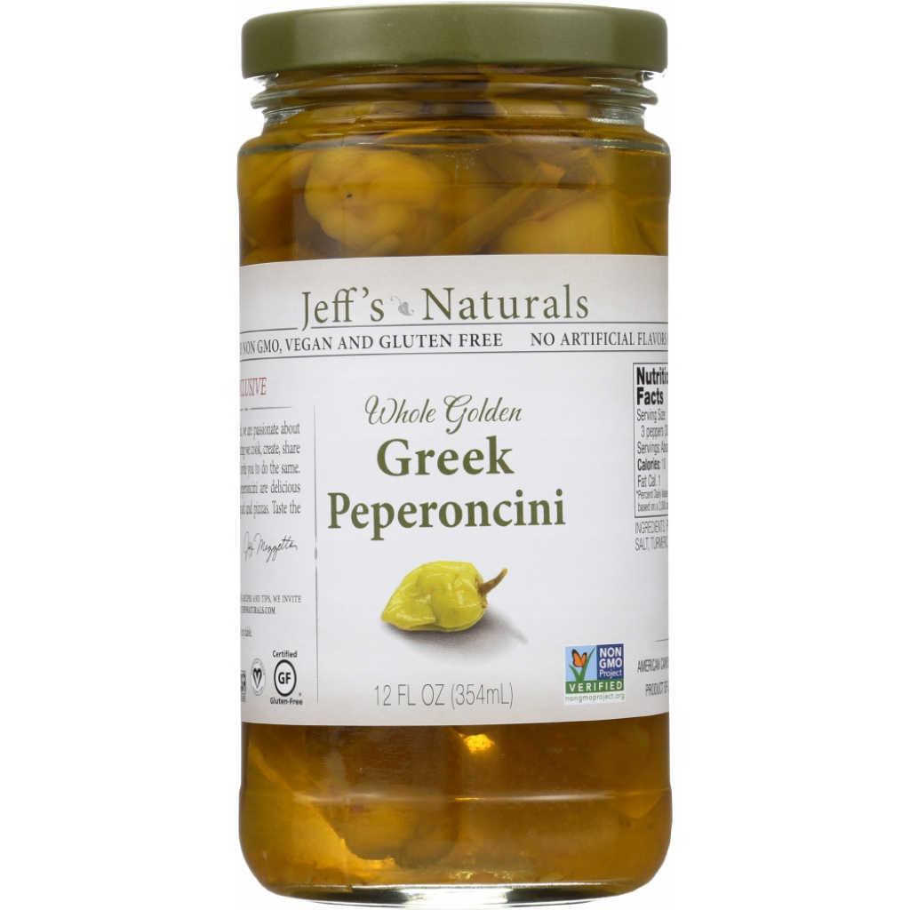 Whole Golden Greek Peperoncini, 12 oz