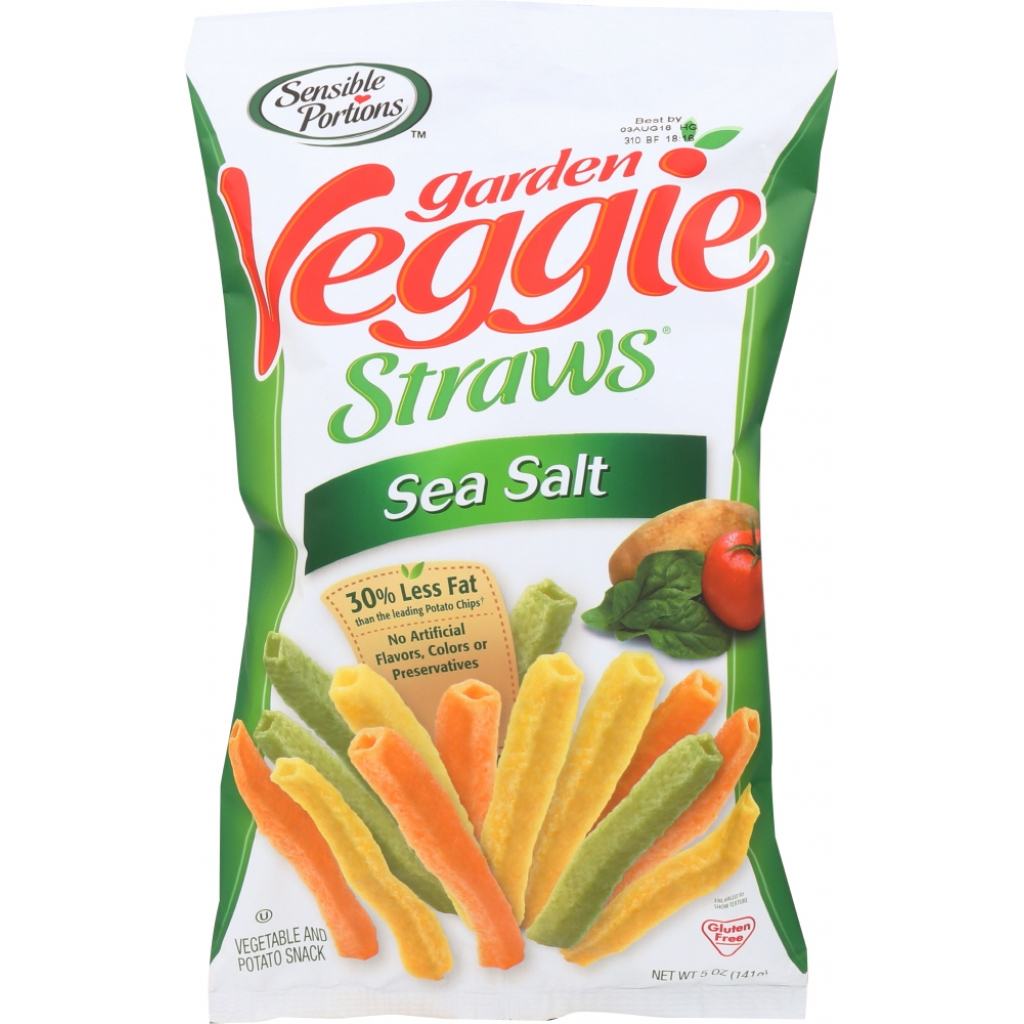 Garden Veggie Straws with Sea Salt