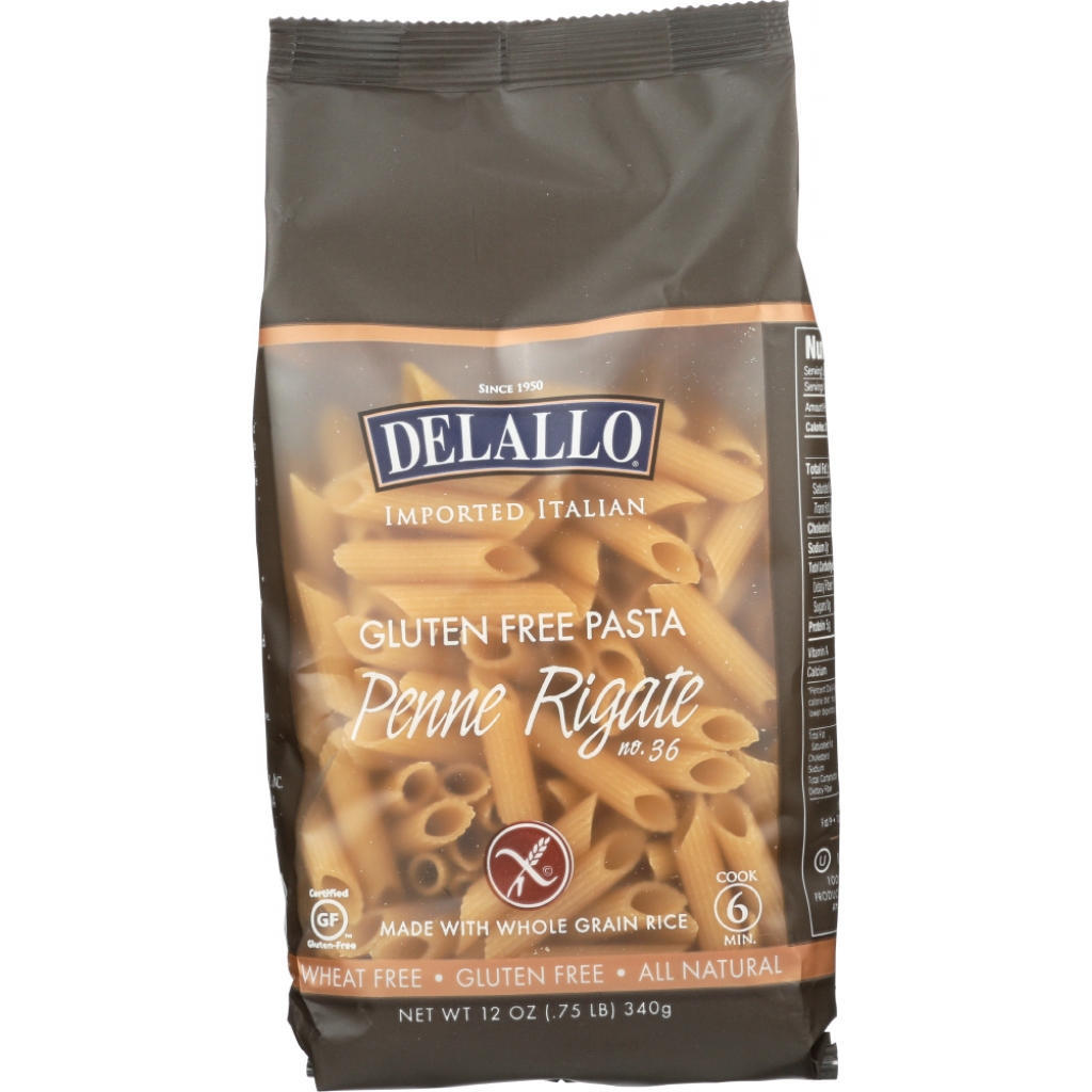 Gluten Free Whole Grain Rice Penne Rigate Pasta