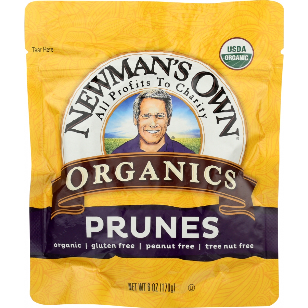 Newman's Own Organic California Prunes - Dried Fruit Delight, 6 oz