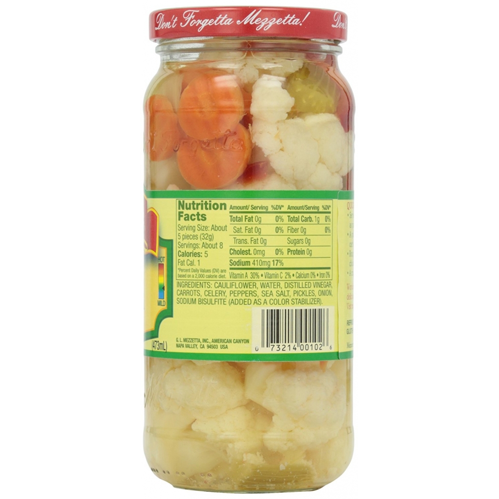 Italian Mix Giardiniera - Garden Fresh Pickles