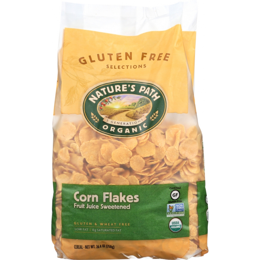 Organic Fruit Juice Sweetened Corn Flakes, 26.4 oz