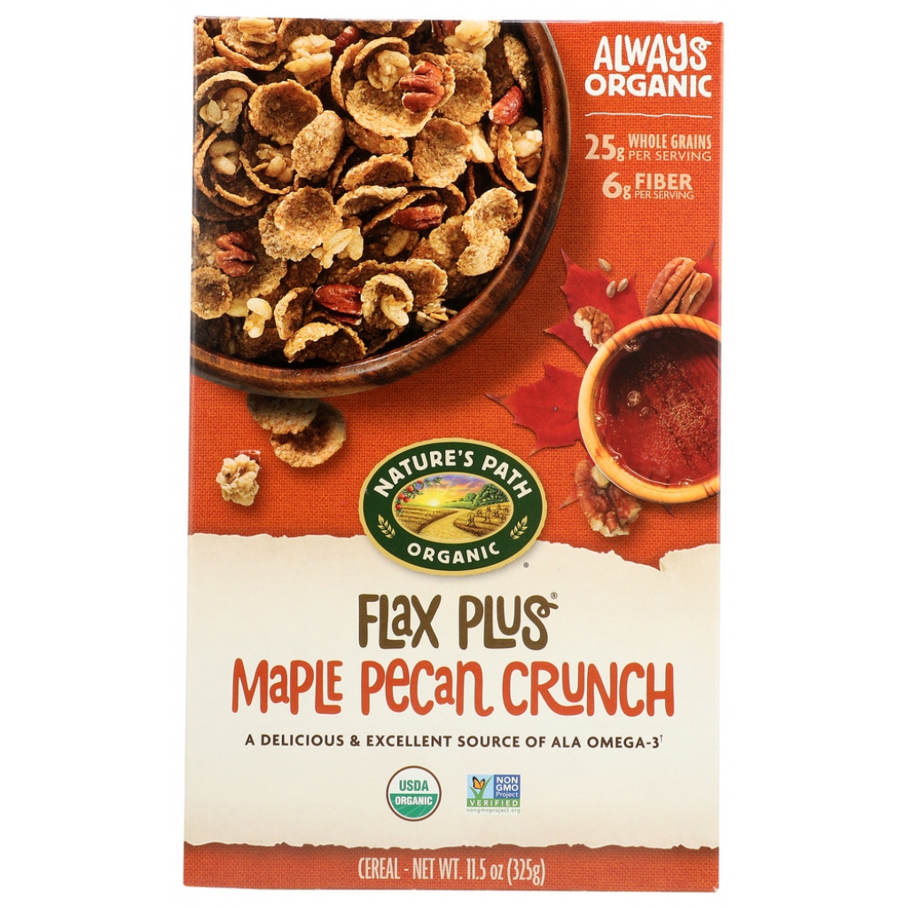 Organic Flax Plus Maple Pecan Crunch Cereal, 11.5 oz