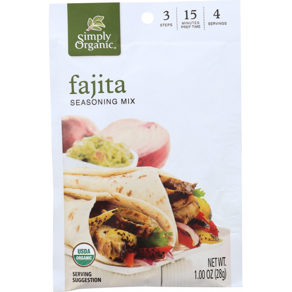 Simply Organic Fajita Seasoning Mix - 1 oz