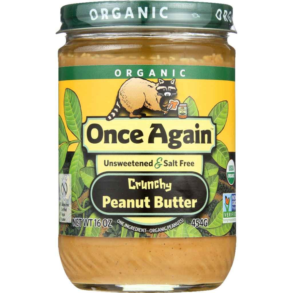 Organic Salt-Free Crunchy Peanut Butter - 16 oz