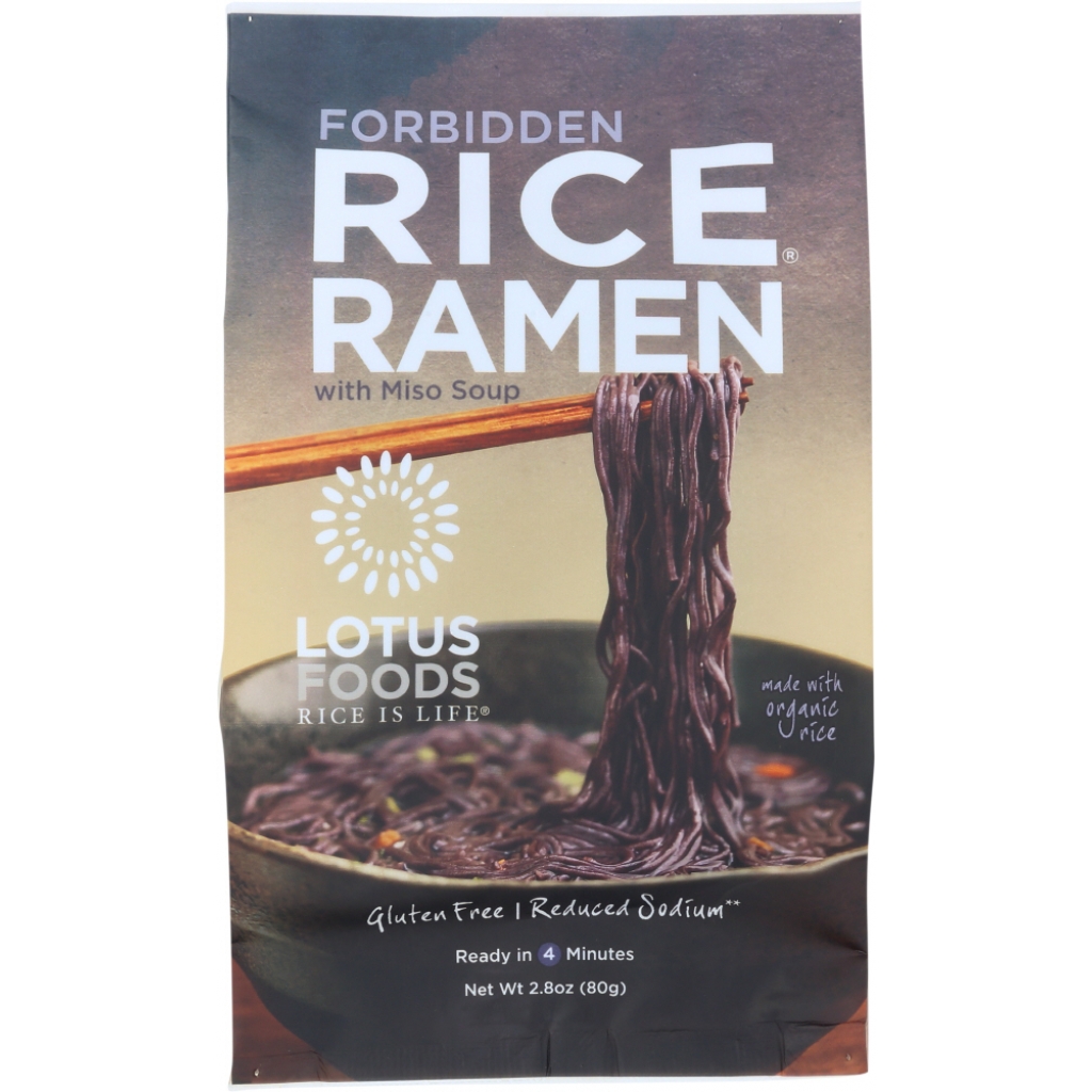 Lotus Foods Forbidden Rice® Ramen with Miso Soup