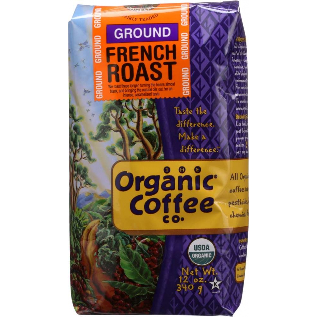 Organic French Roast Ground Coffee - 12 oz