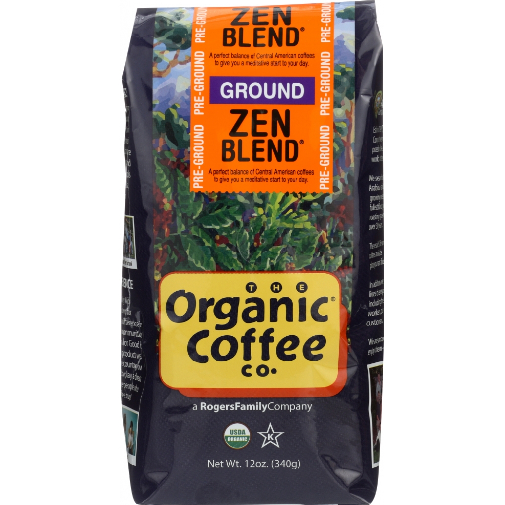 Organic Zen Blend Ground Coffee - 12 oz