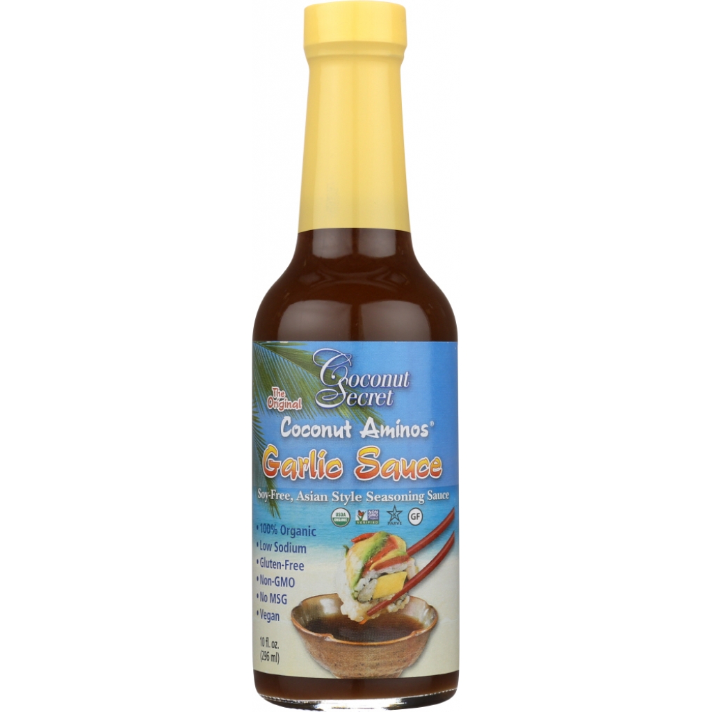 Garlic-Infused Coconut Aminos Sauce, 10 oz