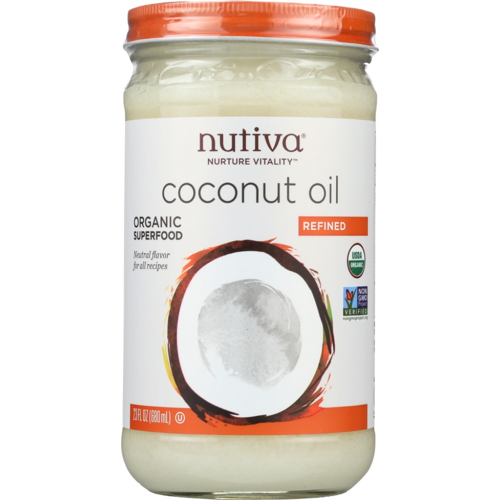 Refined Organic Coconut Oil, 23 oz