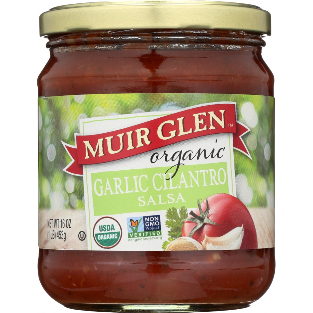 Organic Medium Salsa - Garlic Cilantro Flavor