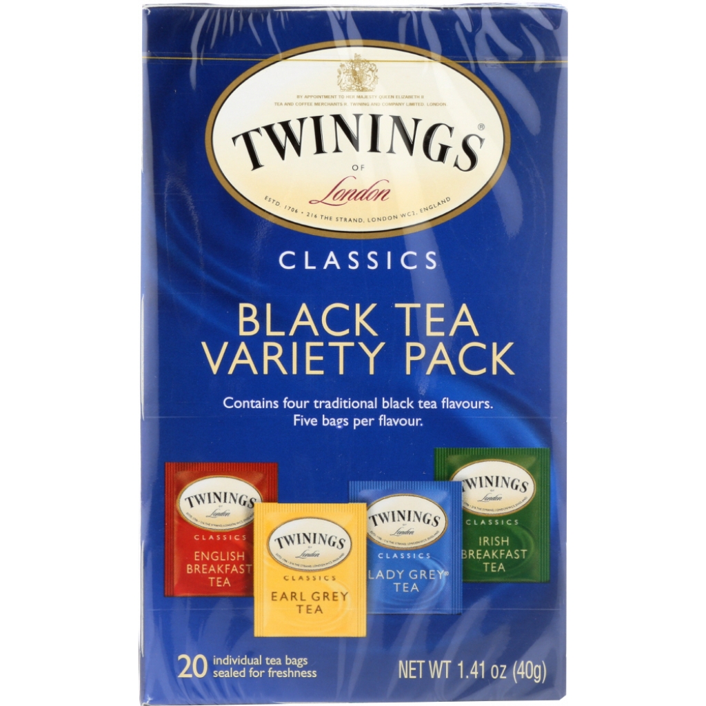 Black Tea Variety Pack - 20 Tea Bags, Rich Flavor