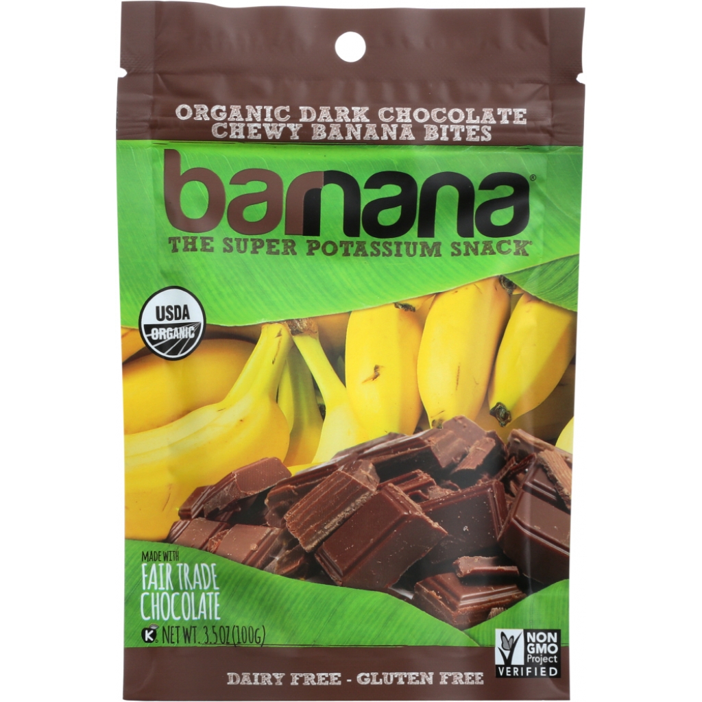 Organic Chocolate Chewy Banana Bites - 3.5 oz