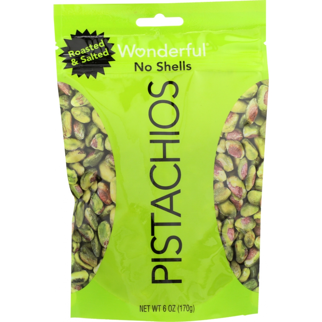 Roasted & Salted No Shell Pistachios 6 oz