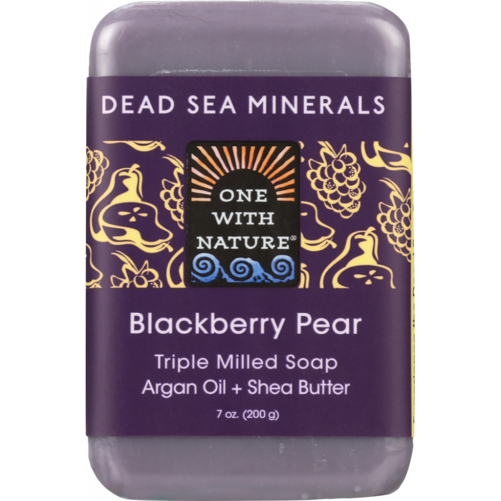 Dead Sea Minerals Blackberry Pear Soap Bar, 7 oz