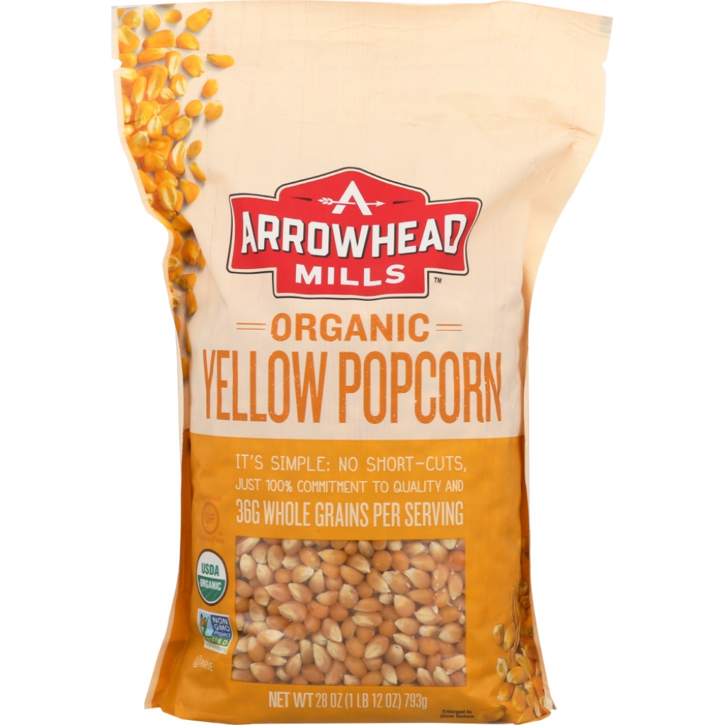 Organic Yellow Popcorn, 28 oz – Classic Snack