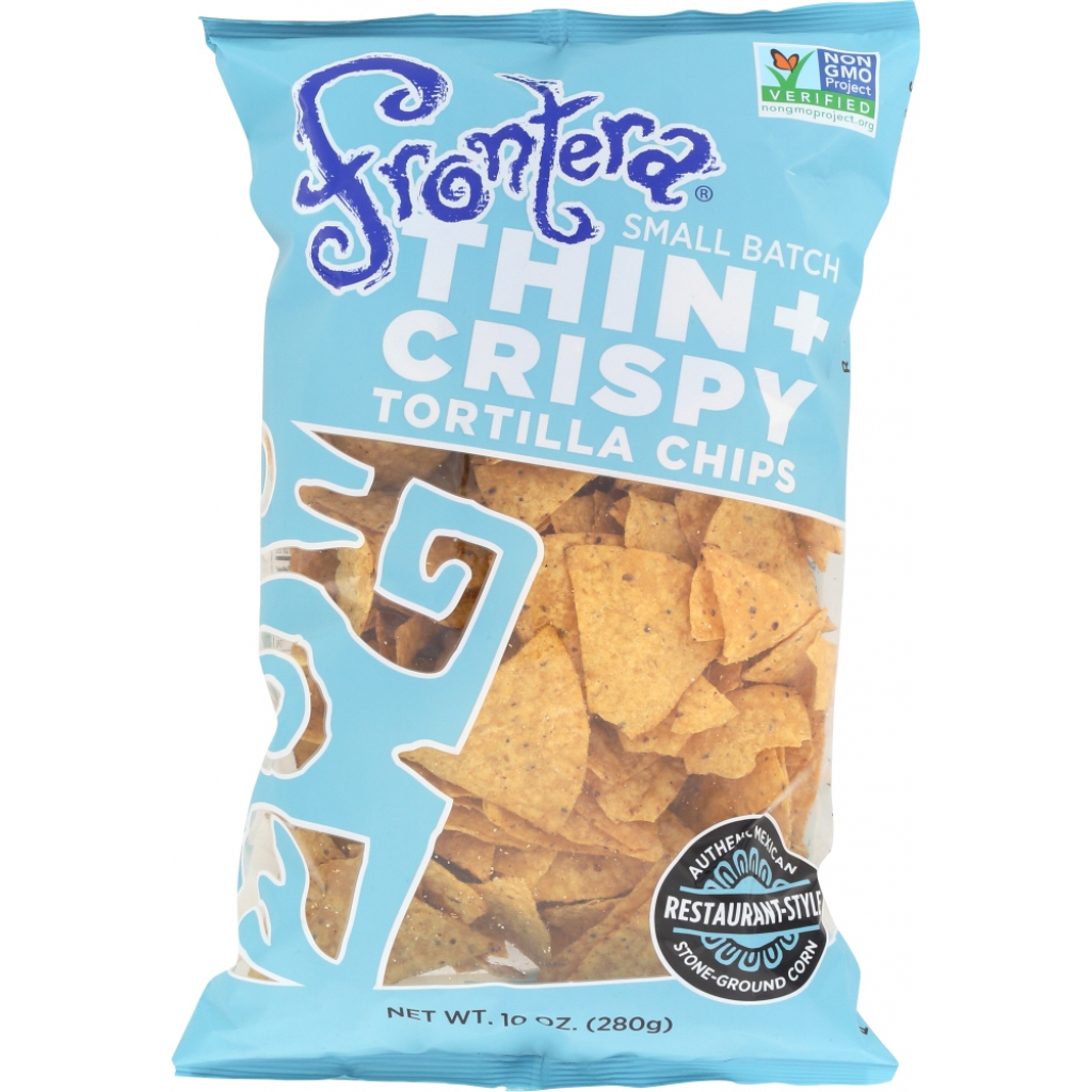 Thin and Crispy Stone-Ground Tortilla Chips, 10 oz