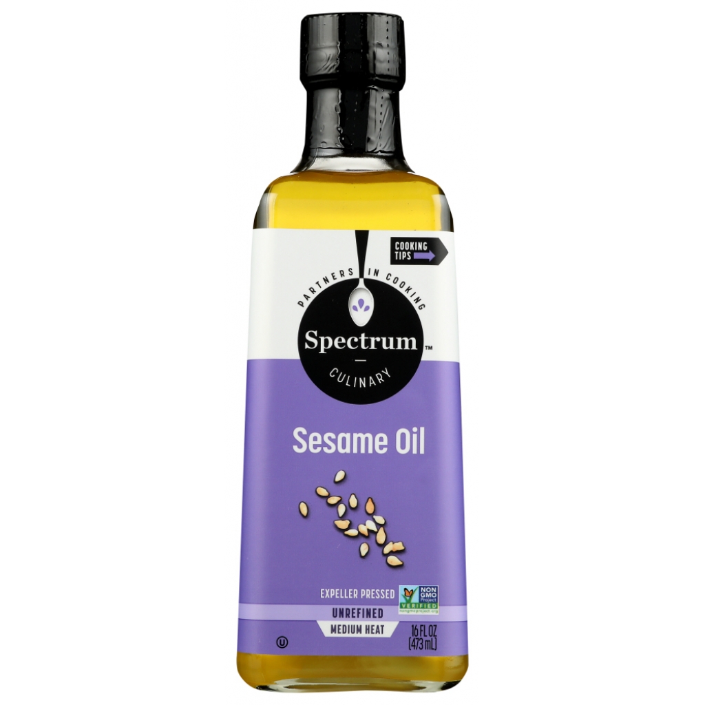 Unrefined Sesame Oil, 16 oz