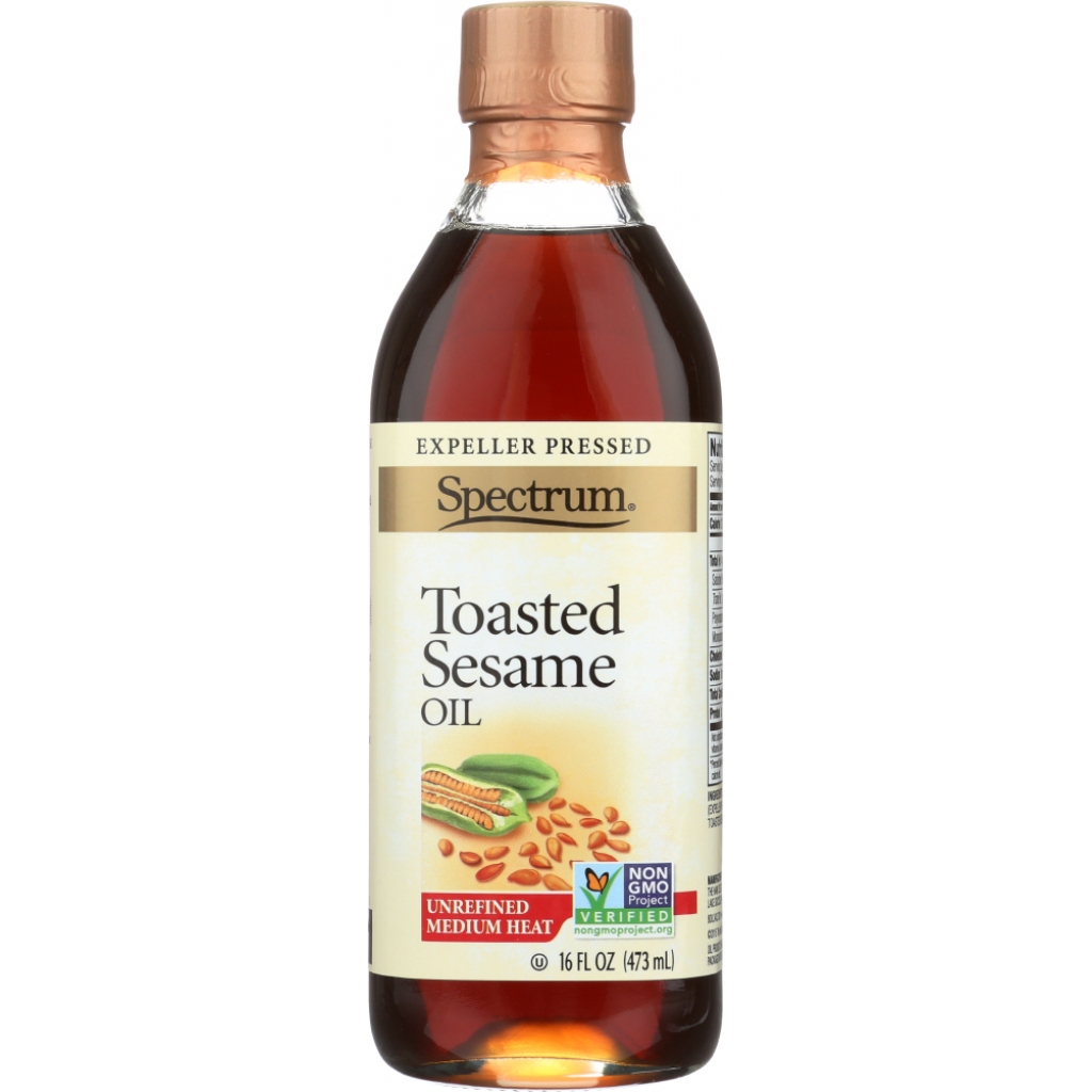 Unrefined Toasted Sesame Oil - 16 oz Gourmet Cooking Oil