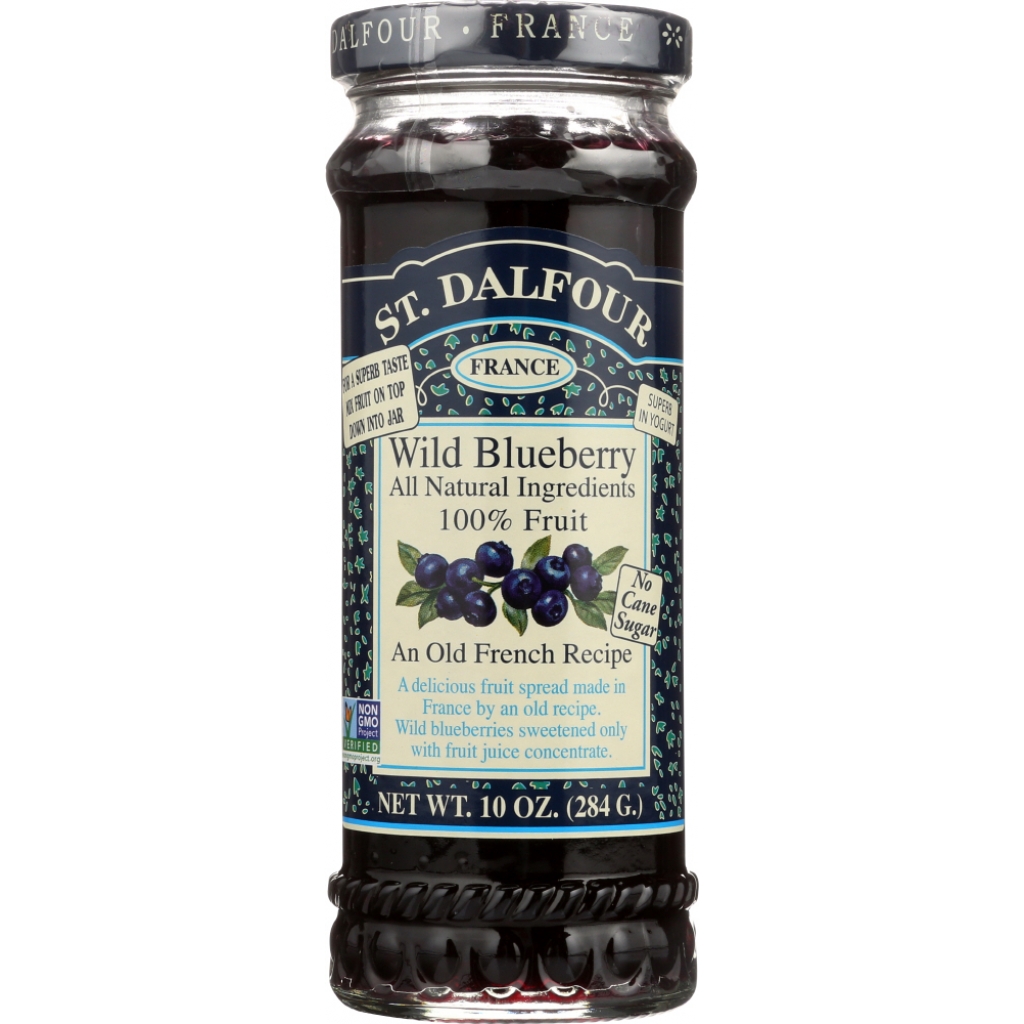 St. Dalfour Wild Blueberry Fruit Spread, 10 oz