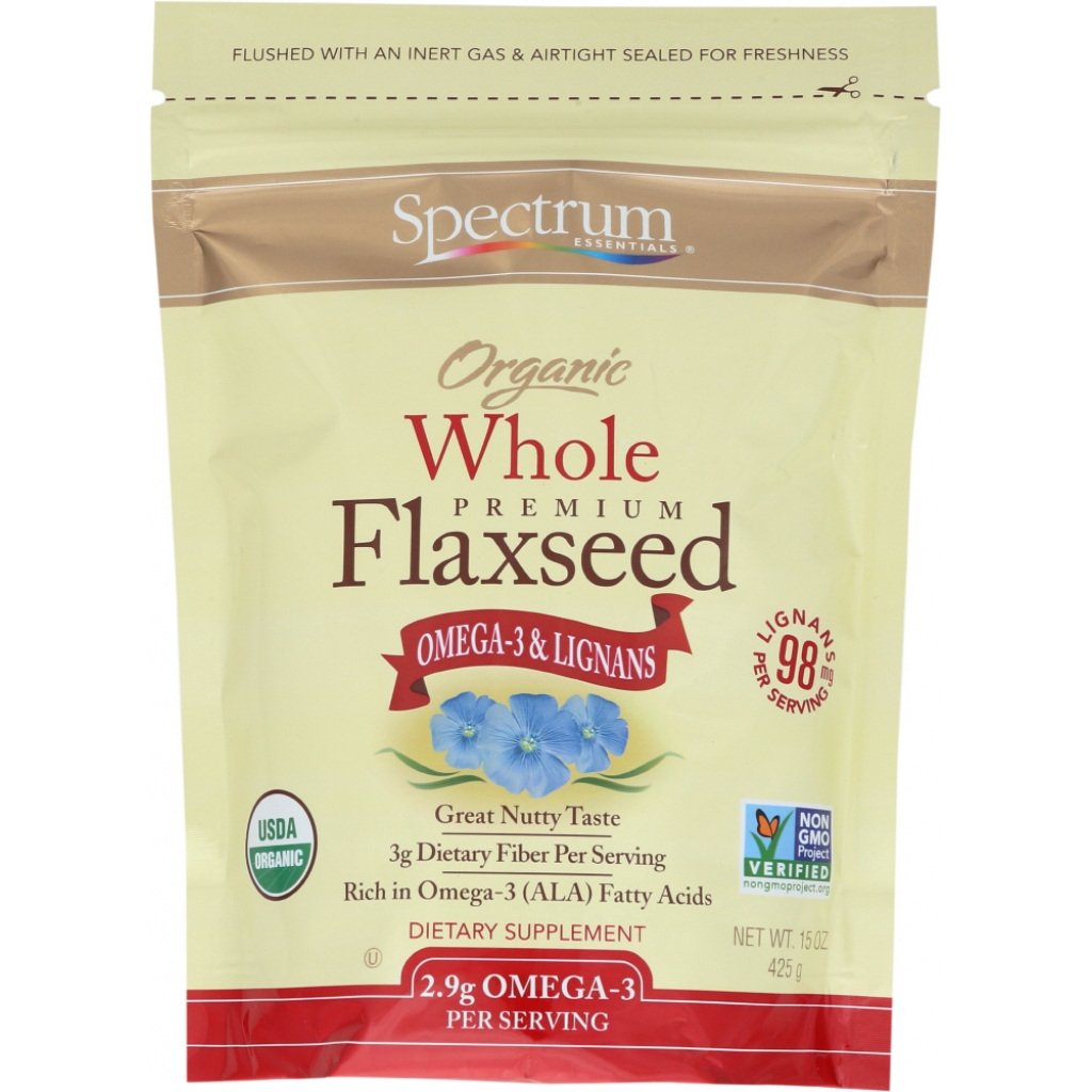 Organic Whole Flaxseed - 15 oz