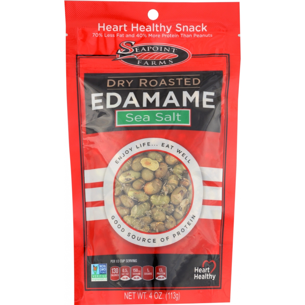 Dry Roasted Edamame with Sea Salt