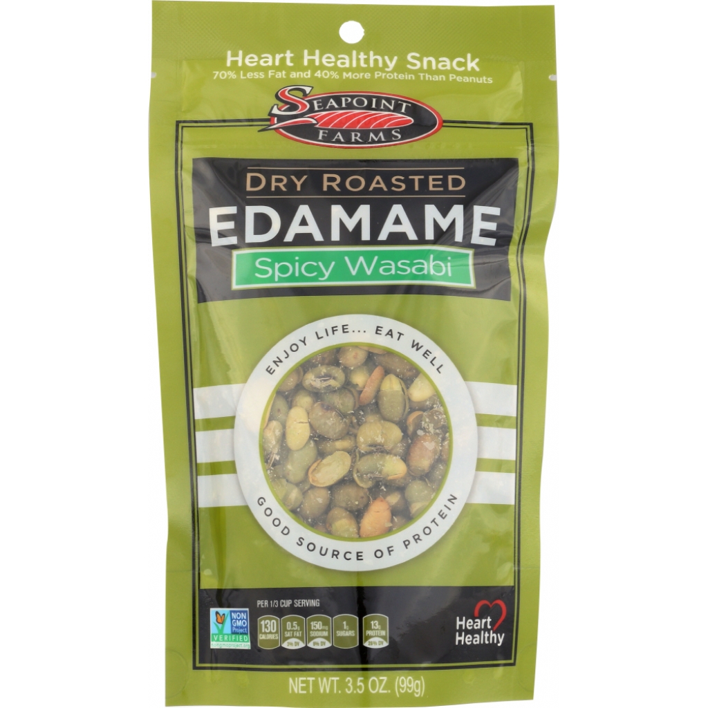 Wasabi Dry Roasted Edamame - Crunchy Snack