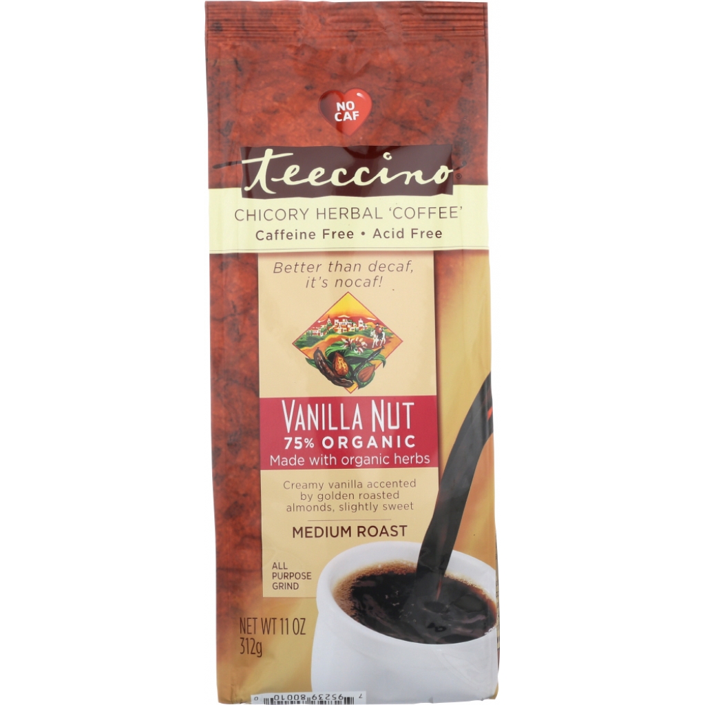 Caffeine-Free Vanilla Nut Mediterranean Herbal Coffee, 11 oz