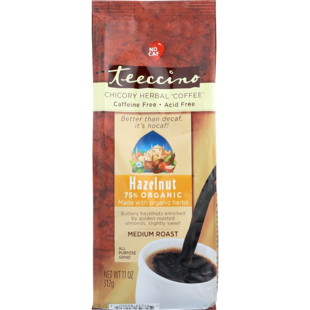 Caffeine-Free Mediterranean Herbal Coffee Hazelnut - 11 oz